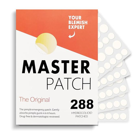 Pimple Patches for Face, 288 Hydrocolloid Acne Patches, Cute Round Shape Zit Covers, Patches for Covering Zits, Colorful Spot Stickers with Tea Tree, Salicylic Acid & Cica Oil