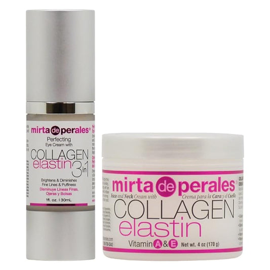 Mirta De Perales Collagen Elastin Eye Cream + Face and Neck Cream Set
