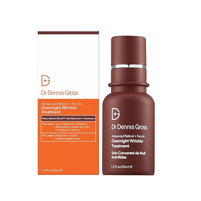 Dr Dennis Gross Advanced Retinol + Ferulic Overnight Wrinkle Treatment: Visibly Firm, Restore Hydration & Reduce the Look of Wrinkles, 1 oz