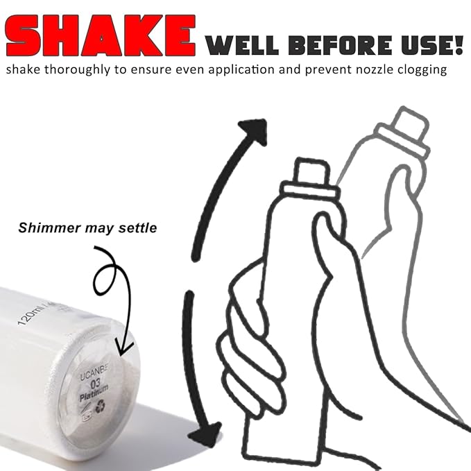 UCANBE Shimmer Dewy Setting Spray – Glowing + Makeup Setting Spray 2 in 1 Lightweight Formula for a Radiant Glow,Long-Lasting Face Mist for Face Body, 4 Fl Oz #Champagne