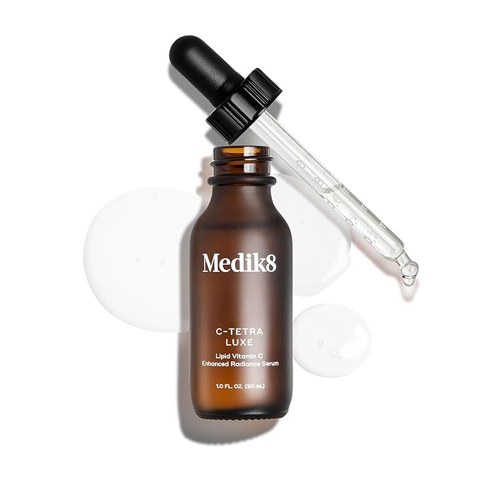 Medik8 C-Tetra Luxe - Brightening, Balancing, Plumping Daily Vitamin C Face Serum - Firms and Smooths Fine Lines and Wrinkles - With Squalane - 1.0 oz