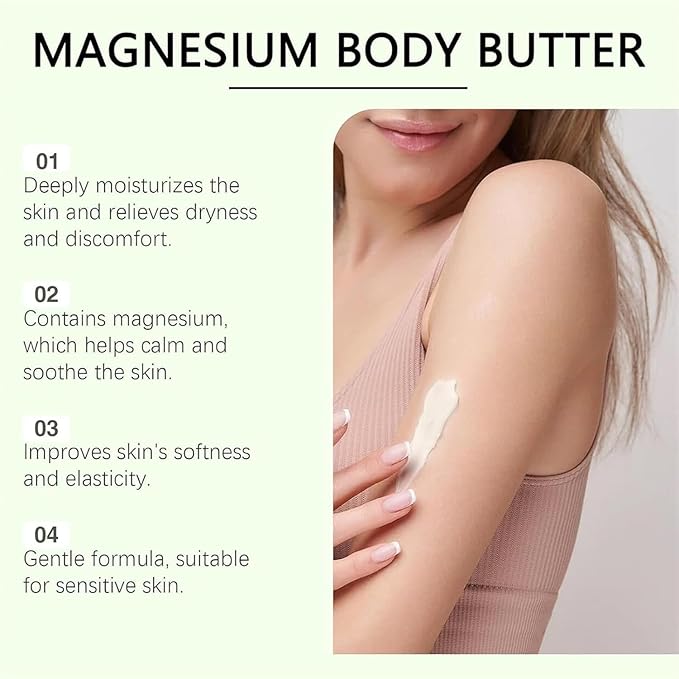 Neuropathy Cream, Neuropathy Mama Oasis Lotion，Magnesium Body Butter, Magnesium Cream for Neuropathy, Deeply Moisturizes Skin, Keep Soft Smooth, Suitable for All Skin Types 114g/1pcs