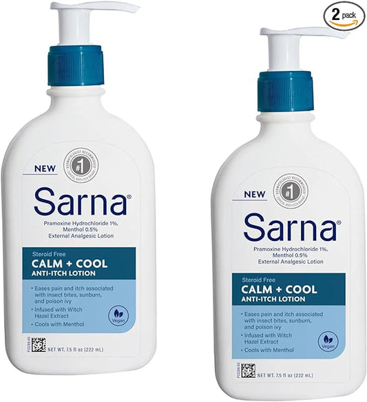 Sarna Calm + Cool Anti-Itch Lotion 7.5 Fl. Oz. (Pack of 2)