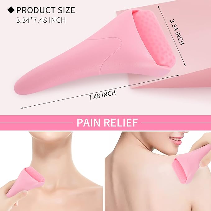 DOUKEN Ice Roller for Face & Eye, Premium Self-Care Facial Roller, Skin Care Tools for Face Eye Puffiness, Cold Therapy Ice Face Roller to Soothe Skin