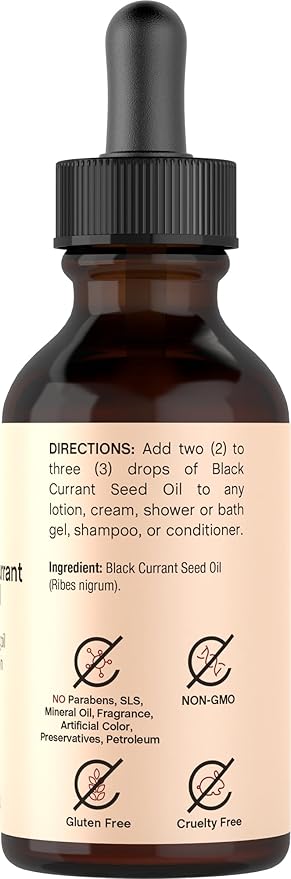 Coera Black Currant Seed Oil | 2 fl oz | Moisturizing Oil for Hair and Skin | Free of Parabens, SLS, & Fragrances