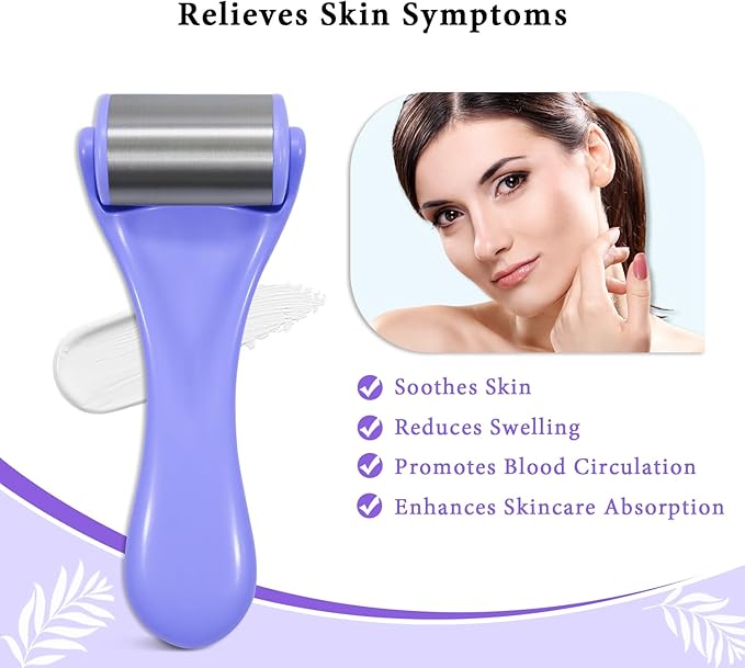 Ice Face Mask and Eye Ice Roller 5Pack Beauty Skin Care Tools Set, Eye Mask for Dry Eyes Face Depuffer Wrinkles and Lifting