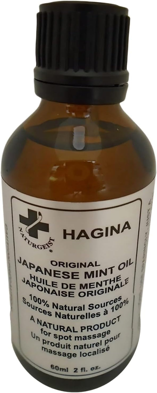Original Japanese Mint Oil | 100% Natural Product for Spot Massage | Helps Promote Circulation & Sinus Congestion Relief Oil (60ml)