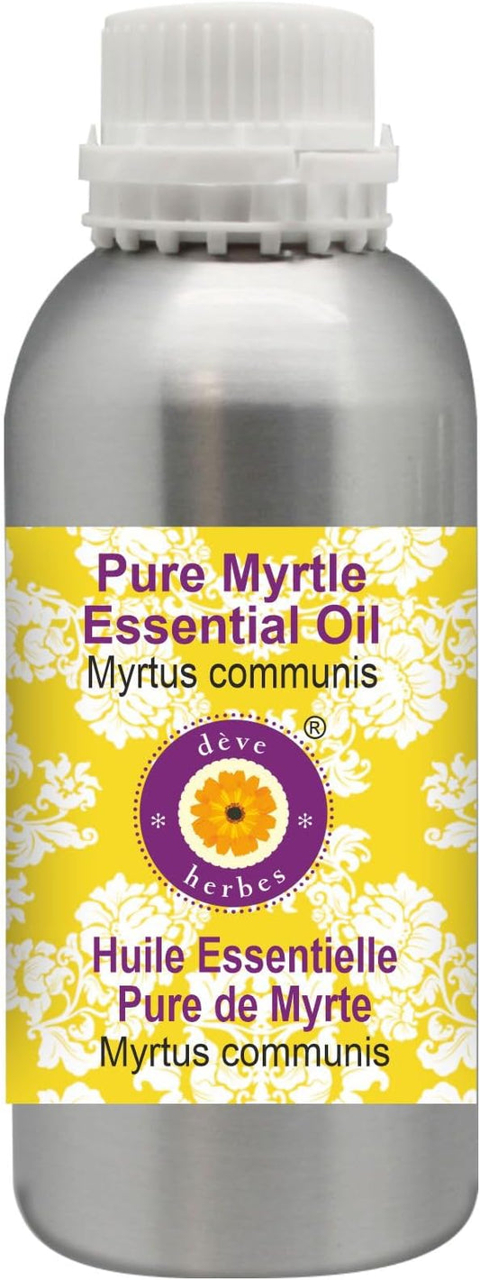 Deve Herbes Pure Myrtle Essential Oil (Myrtus communis) Steam Distilled 1250ml (42 oz)