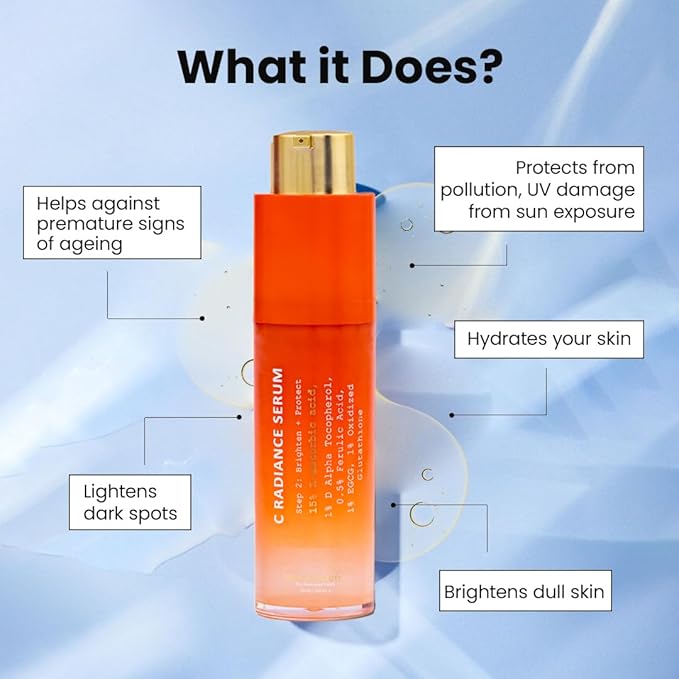 TRUTH & BEAUTY Advanced Skincare Combo: Porebright, C Radiance, & Smart Ageing Complex Serums for Radiant, Brightening, Even Tone Serum for All Skin Types (35, 30x2 ML)