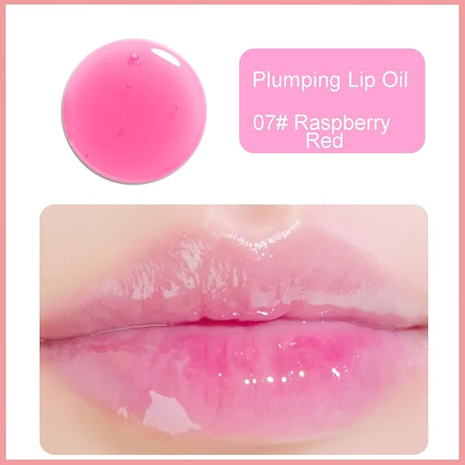 Hydrating Lip Glow Oil, Plumping Watery