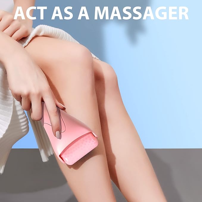 Teenitor Pink Ice Roller for Face, Ice Face Roller, Eye Roller for Puffy Eyes, Facial Roller Spa Self Care Tools for Women