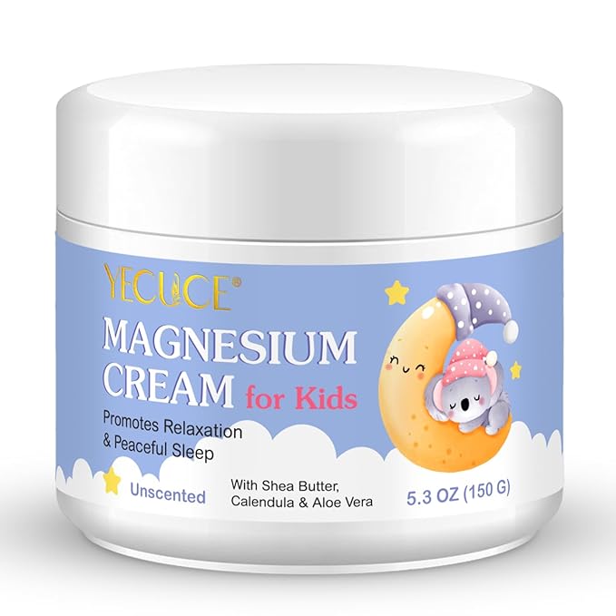 Magnesium Cream for Kids,Magnesium Lotion for Sleep,Natural Bedtime Lotion Relaxation & Relieves Stress, Natural Body Butter for Deep Hydration - Safe for Kids