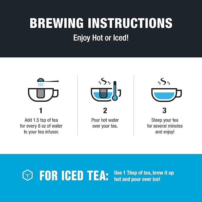 Tiesta Tea - Lavender Chamomile | Loose Leaf | Soft Chamomile Herbal Tea | Premium Non-Caffeinated Blend | Make Hot or Iced & Brews Up to 250 Cups | 8oz Bulk Pouch & 2oz Refillable Tin Combo