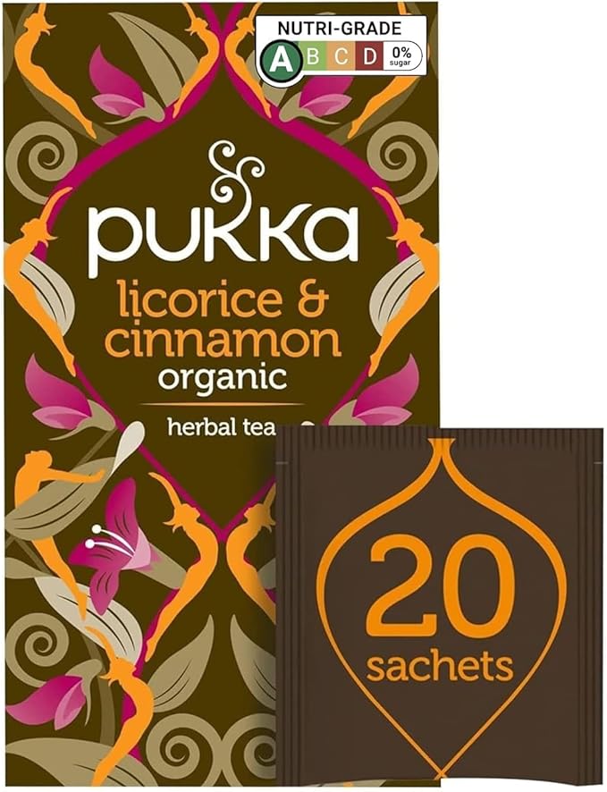 Pukka Herbal Teas Licorice and Cinnamon - 20 Bags, 20 Count