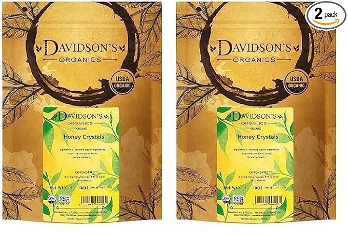 Davidson's Organics, Honey Crystals, Bulk, 16-Ounce Bag (Pack of 2)