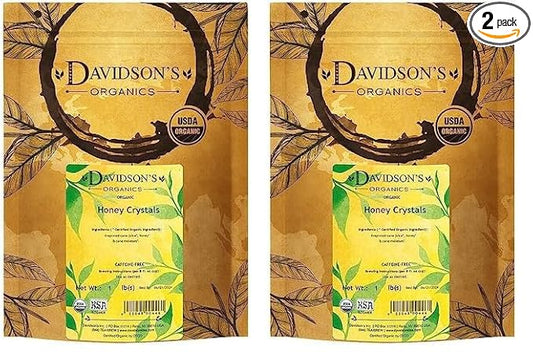 Davidson's Organics, Honey Crystals, Bulk, 16-Ounce Bag (Pack of 2)