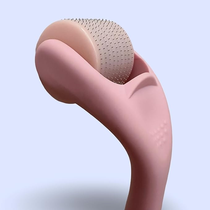 540 Stainless Steel Micropoint Derma Roller – Microneedling Roller for Face, Scalp & Beard – Skin Care Tool for Collagen Boost, Wrinkles & Hair Growth – Storage Case Included (Matte Baby Pink)