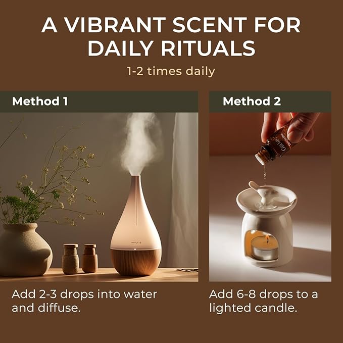 Gya Labs Tangerine Essential Oil for Diffuser - 0.34 Fl Oz - 100% Pure Natural Tangerine Oil for Skin, Massage, DIY Fragrances & Candle Making - Zesty Sweet & Fresh Scent Aromatherapy