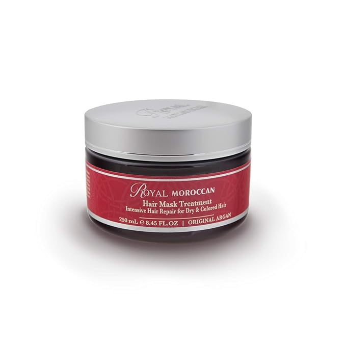 Hair Mask Treatment for Dry Hair - Moisturizing, Repairs, Restores Strength 250 ml / 8.45 fl.oz, Argan Oil for Color Treated, Frizzy Hair