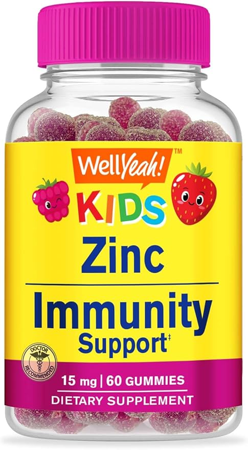 Zinc Kids 15mg + Biotin Kids, Gummies Bundle - Great Tasting, Vitamin Supplement, Gluten Free, GMO Free, Chewable Gummy