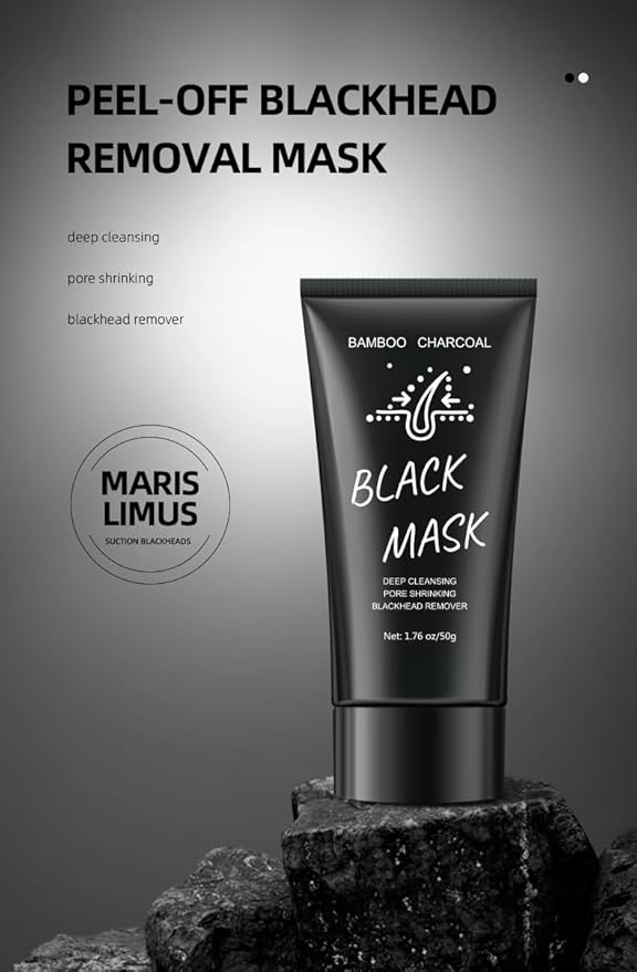 2Pcs Blackhead Remover Mask 1 FREE Face Mask Brush, Peel Off Black Mask for Men and Women, Purifying Charcoal Face Mask for Deep Cleansing Blackheads,Pore Deep Cleansing Mask