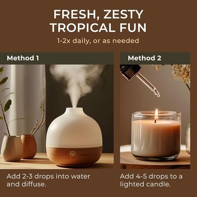 Gya Labs Lemongrass Essential Oil for Diffuser - 0.34 Fl Oz - 100% Pure Natural Lemongrass Oil for Hair, Skin, Herbaceous, Candle Making - Earthy & Zesty Scent