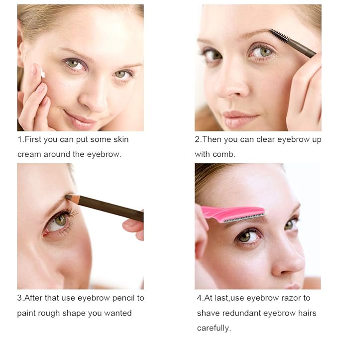 Eyebrow Razor for Women, 110 Dermaplaning Tool Face Shavers for Women Multipurpose Face Hair eyebrow Trimmer boby Hair Removal for Men with Protective Cover, 6 Colors