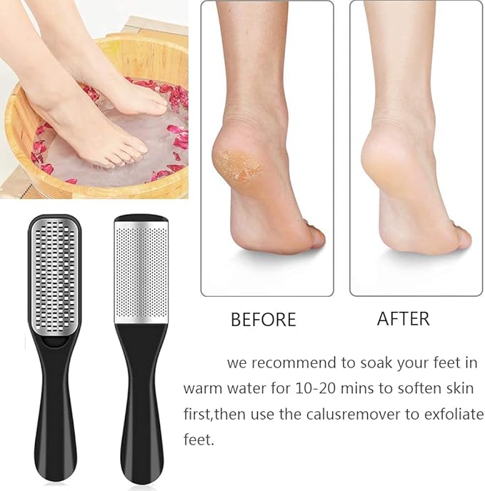 Professional Pedicure Kit, 36 in 1 Stainless Steel Foot Care Kit Foot Rasp Dead Skin Remover for Home & Salon Care, Filer