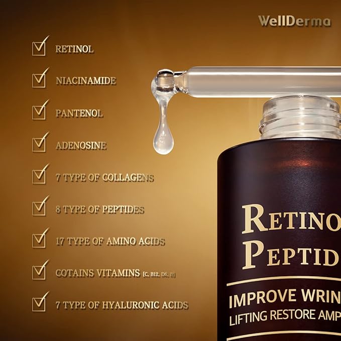 Wellderma Retinol Peptide Lifting Restore Serum/Ampoule 1.01oz 30ml