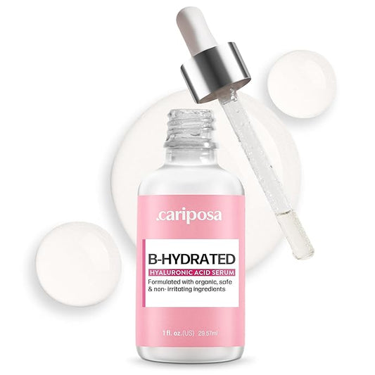 Hyaluronic Acid Serum for Face - Made From Pure Hyaluronic Acid Serum - Hydrating Serum Hyaluronic Acid for Enhanced Skin Texture 1oz