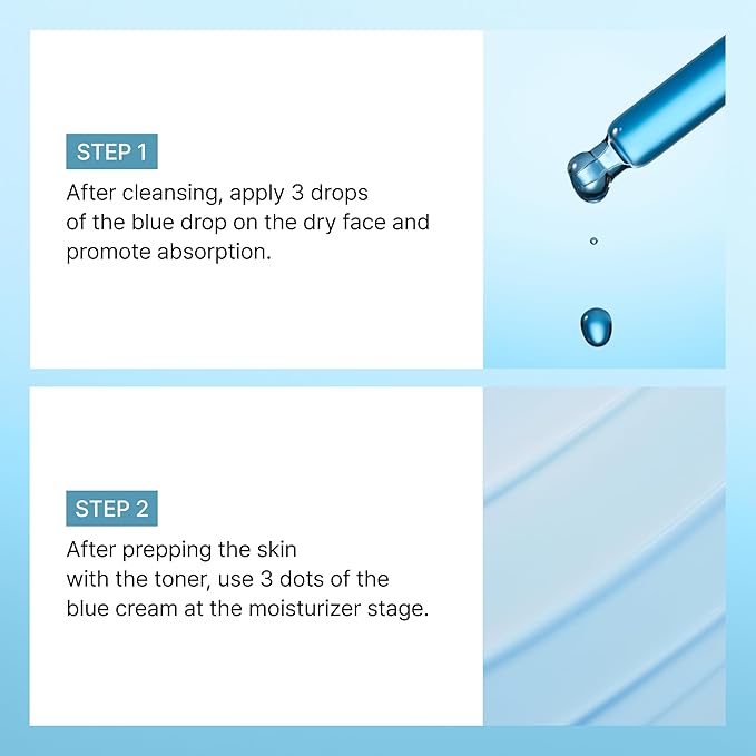 DearKlairs] Midnight Blue Barrier Kit, For oily, troubled and sensitive skin, rapidly calm and soothe sensitivity (2.78 Fl Oz (Pack of 1))