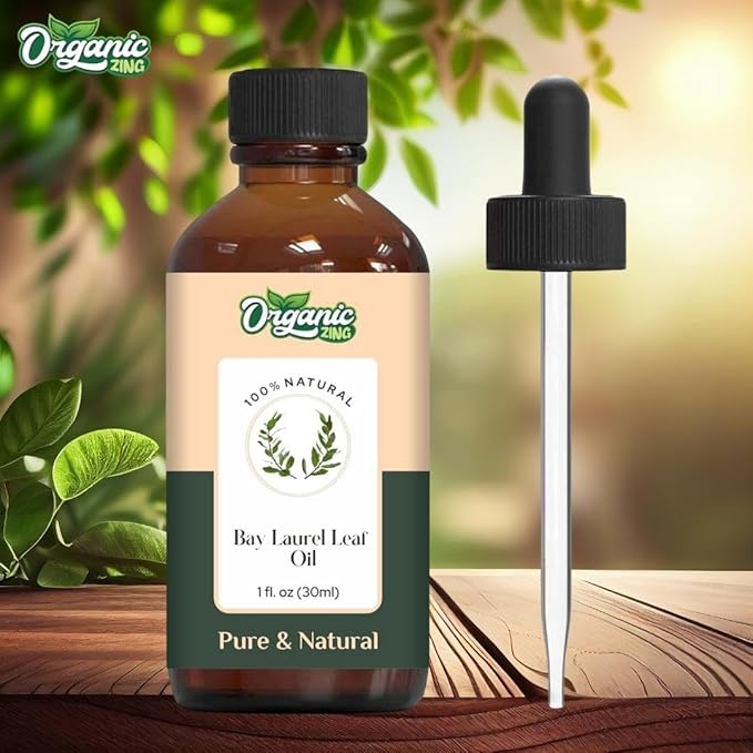 Bay Laurel Leaf (Laurus Nobilis) Oil | Pure & Natural Essential Oil for Skincare, Hair Care & Massage - 30ml/1.01fl oz