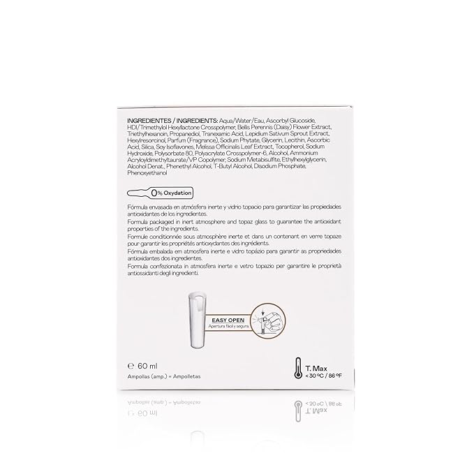 MartiDerm DSP Bright for Women and Men with Vitamin C-Tech and DSP-TX Complex, for a bright skin and even skin tone, 30 Ampoules