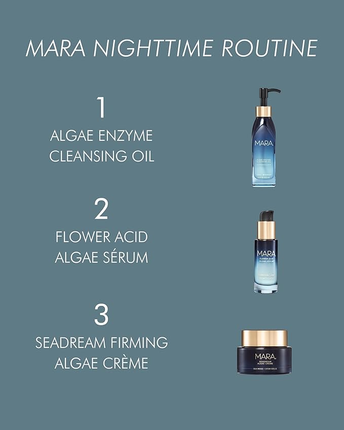 MARA - Natural Plankton + PHA Flower Acid Algae Face Serum | Plant-Based Skin Care | Exfoliate + Renews the Skin While Targeting Fine Line + Pores (1 oz | 30 ml)