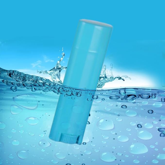 5ml 100Pcs Empty Oval Deodorant Lip Blue)