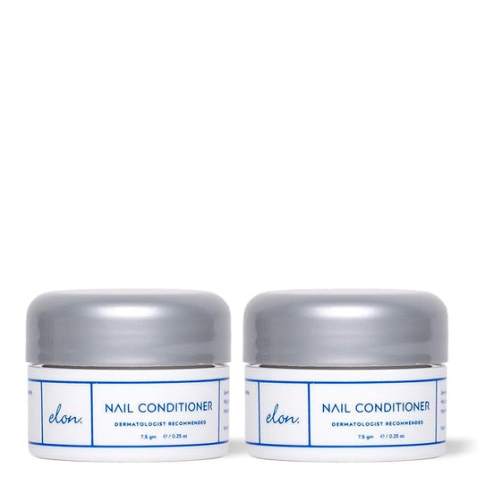 Elon Lanolin-Rich Nail Strengthener,Conditions Nails & Protects Cuticles, Recommended by Dermatologists & Podiatrists 2 Pack (7.5g jar)
