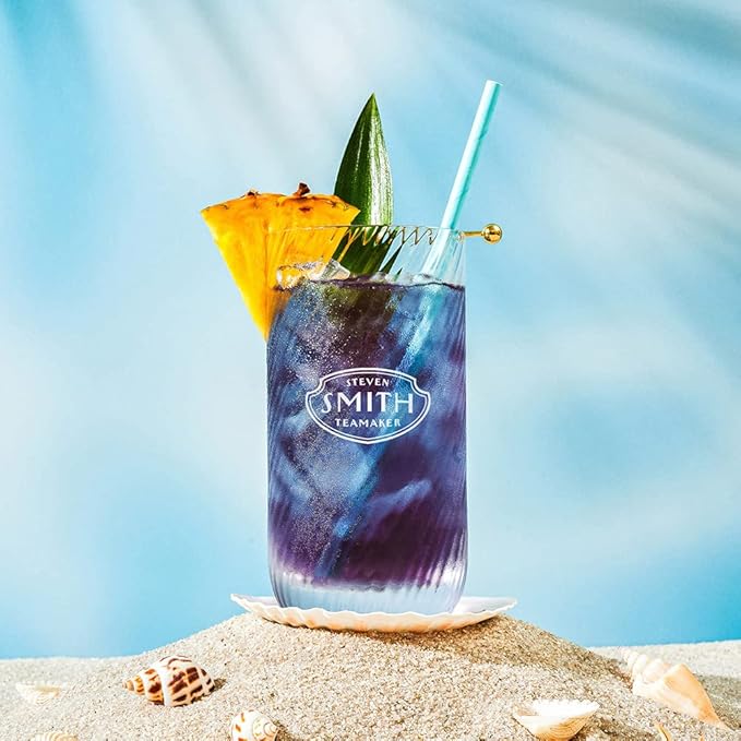 Smith Teamaker Blackberry Jasmine Iced Tea No. 76 Refreshing, Caffeinated, Sustainably Grown Organic Full Leaf Green Iced Tea, 10 Count, 1 Quart Sachets