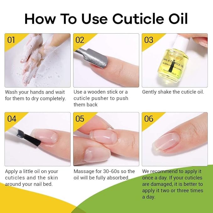 modelones Thin Liner Nail art Brushes with Cuticle Oil, 15ml Nail & Cuticle Care Strengthener Oil Vitamin E + B Cuticle Revitalizing Oil for Nail Growth and Gel Nail Polish