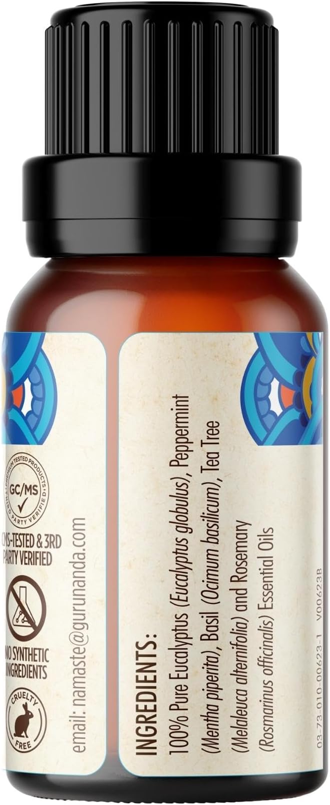 GuruNanda Breathe Easy Essential Oil (2x0.5 Fl Oz) - 100% Pure & Undiluted Aromatherapy Oil for Diffusers - Aids in Congestion for Easier Breathing