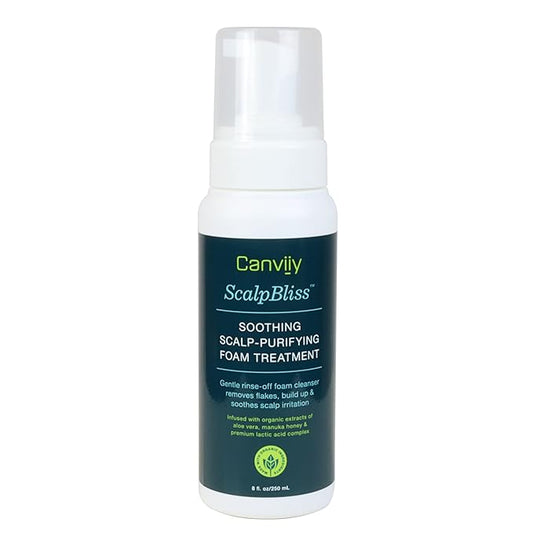 ScalpBliss Soothing Scalp-Purifying Foam Treatment to Clear Flakes, Product Build Up, and Soothe Scalp Irritation,