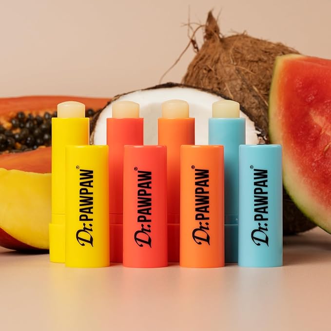 Original Lip Balm Set - Hydrating Lip Balm Moisturizer with Aloe Vera for Deep Nourishment - Castor Oil Enriched - 3 pc