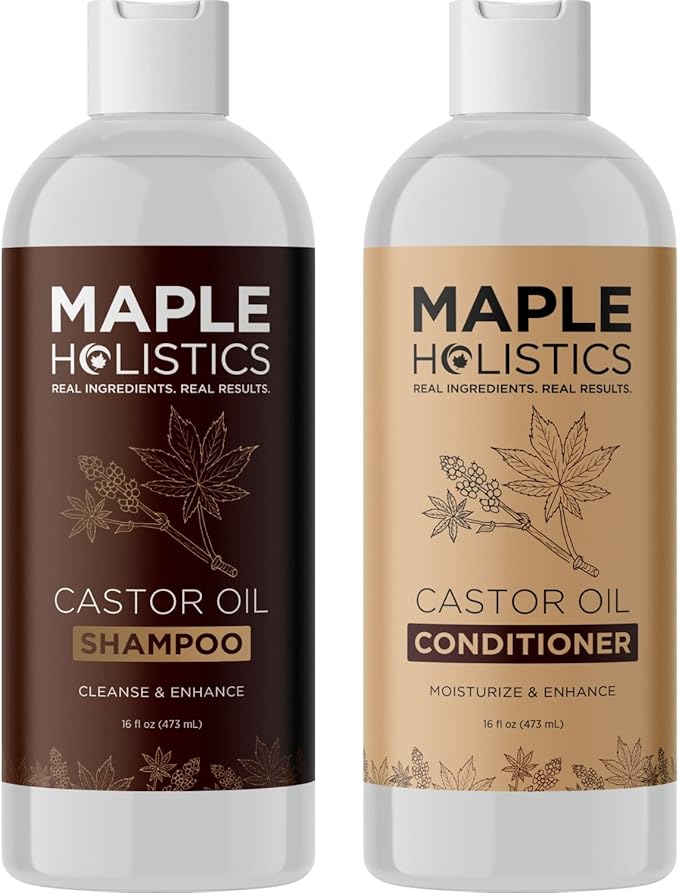 Volumizing Shampoo and Conditioner Set with Biotin for Hair Growth - For Women and Men