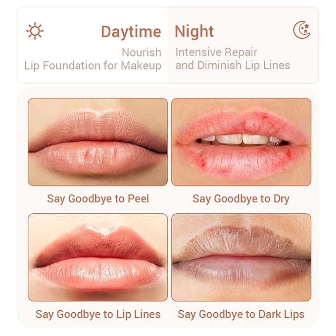 2PCS Strawberry & Honey Lip Balm, Hydrating Propolis Sleeping Mask, Moisturizing & Prevention of Dry and Cracked Skin, Scrubs Exfoliator, Repair Nourishes the Lip