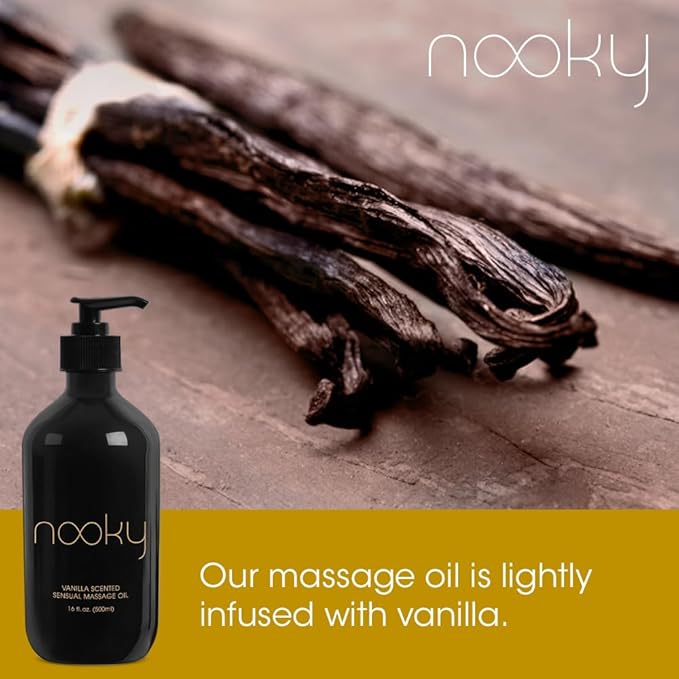 Vanilla Massage Oil with Fractionated Coconut Oil.16 Ounce