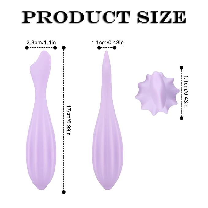 Facial Massage Roller, Silicone Face Massage Tool Shapes Body & Face Curves Face Massage Stick Skin Care Self Tool Reduces Tiredness for Women Face Massager (Purple)
