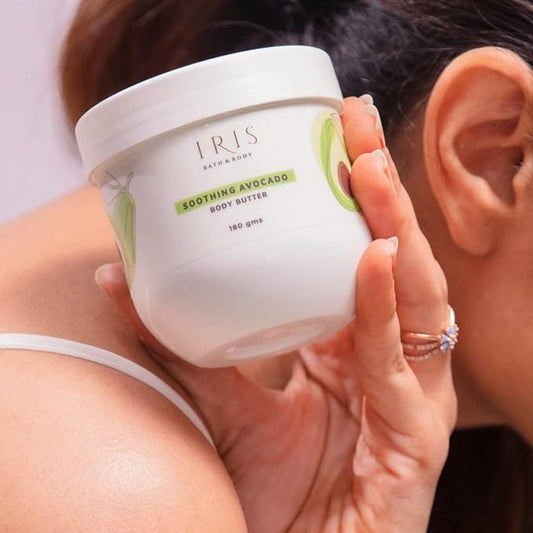 Iris Soothing Avocado Body Butter - Calm and Hydrate | Replenish Dry and Irritated Skin | 180g