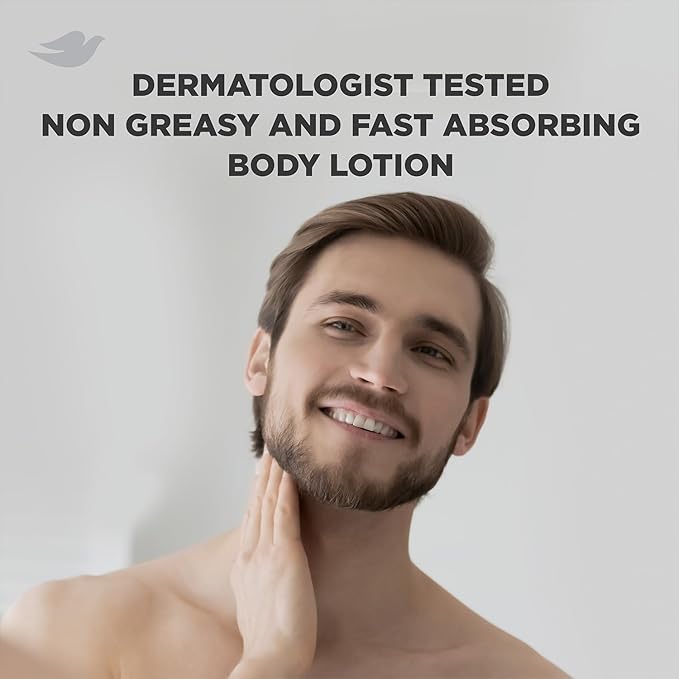 Dove Hand & Body Lotion, Men+Care Value Pack – Everyday Skin Comfort Formula with Shea Butter & Jojoba Oil, Refreshing Lotion for Dry Skin, 13.5 Fl Oz (Pack of 2)