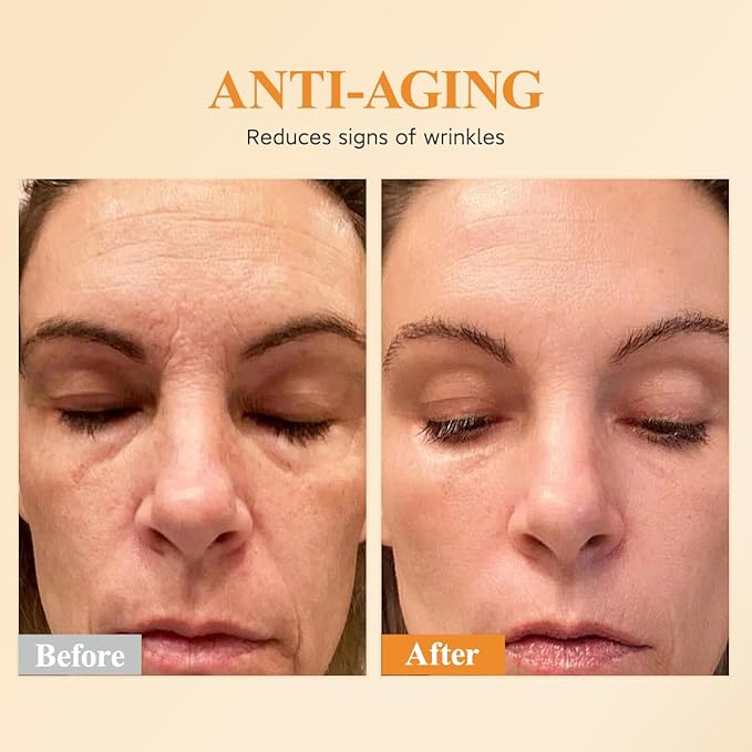 Vitamin C Anti-Wrinkle Aging Face Serum 60 Capsules With Scissors,Vitamin C Anti-Wrinkle Serum To Hydrate,Moisturize and Firm,Visibly Reduce Fine Lines & Wrinkles, Travel Portable