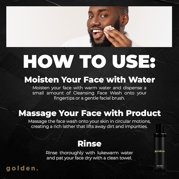 Golden Grooming Co. Men Face Wash oz.