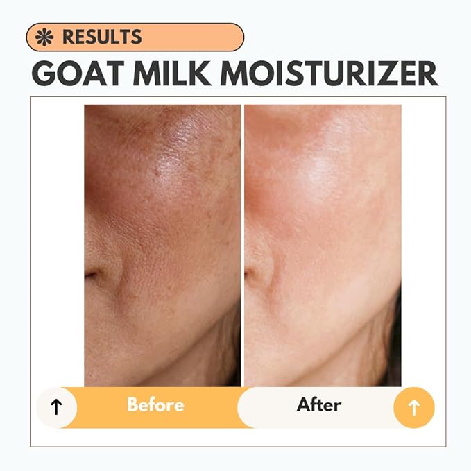 Goat Milk moisturizer face cream with Organic Honey, Aloe Vera and Coconut Oil - organic and all natural lotion goats milk lotion for women